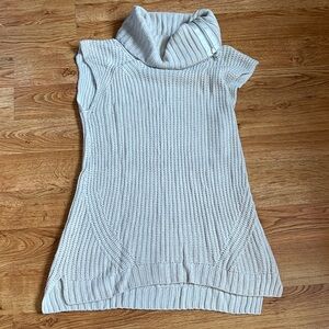 Trouvé Cream Ribbed Cowl Neck Sweater Tunic
